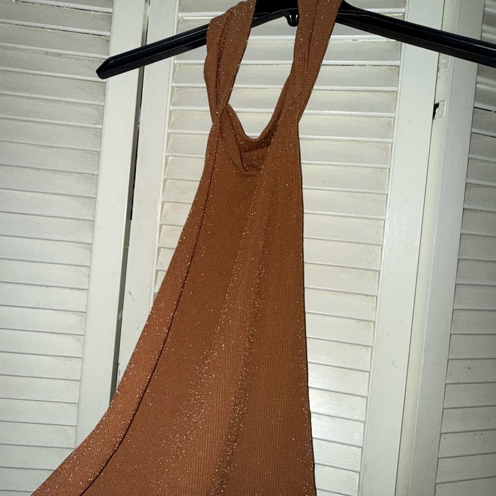 Free People Movement Brown Backless Top NWT. Size large